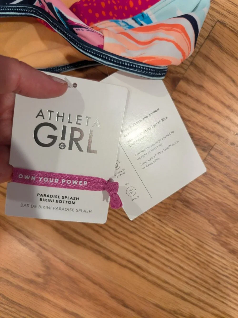 Girls rashguard & swim bikini bottoms -- Athleta